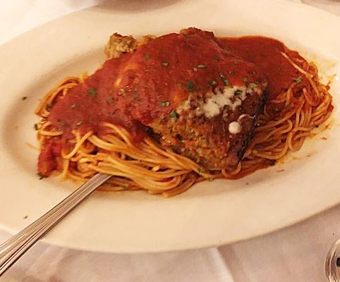 Maggiano’s Eggplant Parmesan